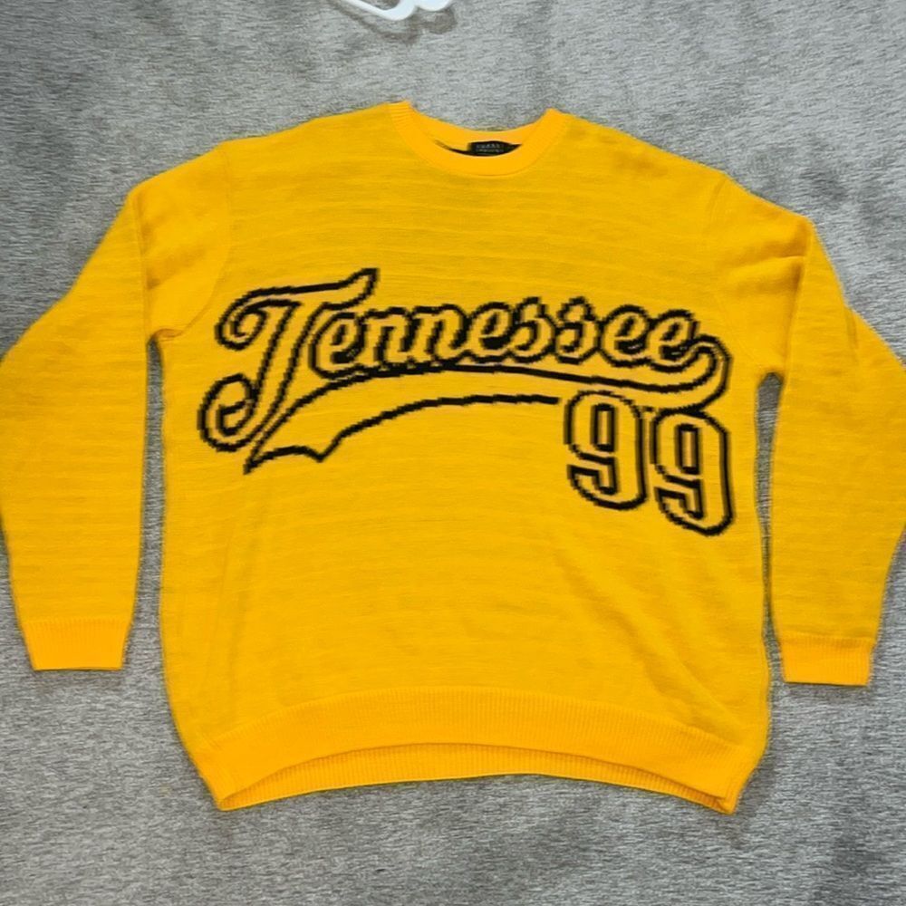 BooHooMan Big Orange Sweater Mens Tennessee Vols Volunteers Sweatshirt Oversize